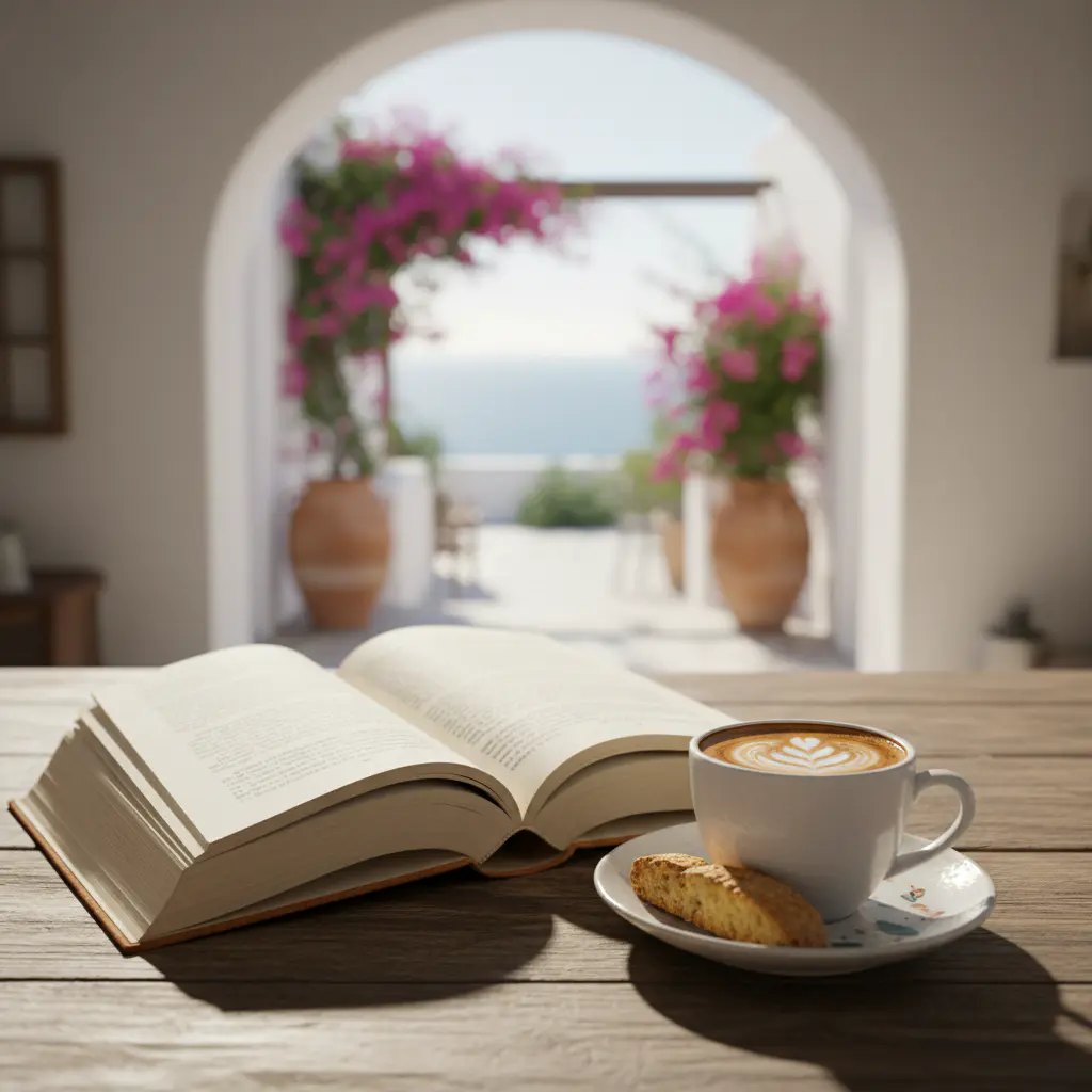 Libro y café